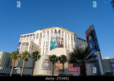 Planet hollywood exterior on the las vegas strip hi-res