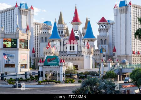 Excalibur Hotel and Casino on the Las Vegas Strip in Las Vegas, Nevada, United States Stock Photo