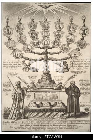 Wenceslas Hollar - The Augsburg Confession (State 2). Stock Photo