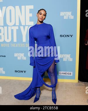 New York, United States. 11th Dec, 2023. Alexandra Shipp arrives on the red carpet at the Columbia Pictures' 'Anyone But You' New York Premiere at AMC Lincoln Square Theater on Monday, December 11, 2023 in New York City. Photo by John Angelillo/UPI Credit: UPI/Alamy Live News Stock Photo