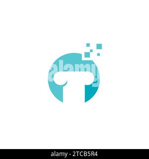 Digital Chef Logo Simple Modern Design. Restaurant Logo Stock Vector