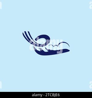 E Tour Plane logo. Travel Logo Design Stock Vector