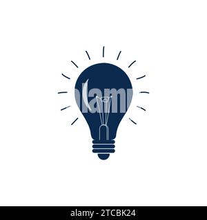 Three light bulbs in a vector set symbolize a successful business concept. Stock Vector