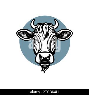cow head design Stock Vector