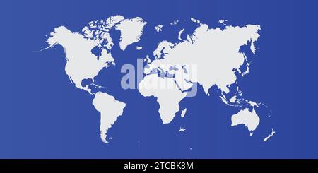 blue backdrop of the world map Stock Vector