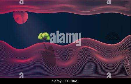 vector abstract background with a minimalist design Stock Vector