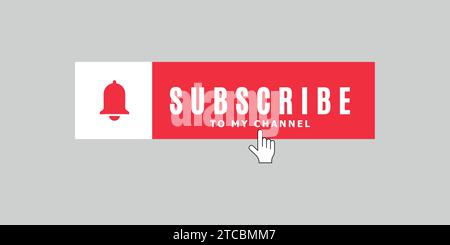 Vector subscription button Stock Vector