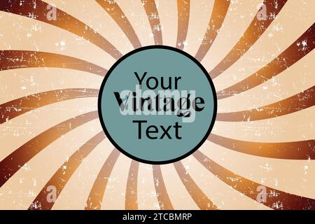 vector retro sunburst quality badge poster design Stock Vector