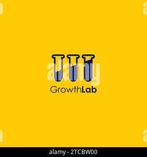 Growth Lab Logo Simple. Laboratory Logo Vector Stock Vector