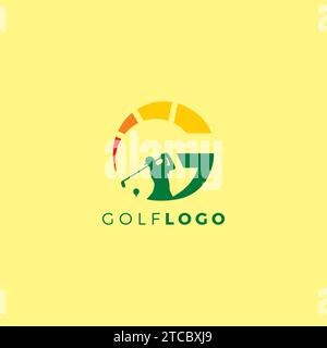 Golf Logo Simple Letter G. Golf Sport Logo Vector Stock Vector