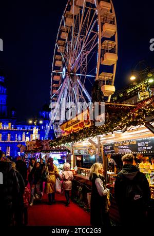 Glasgow's "WinterFest" in George Square, Glasgow, Scotland Stock Photo