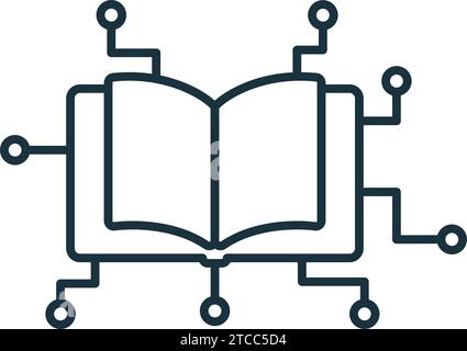 Machine learning icon. Monochrome simple sign from data analytics collection. Machine learning icon for logo, templates, web design and infographics. Stock Vector