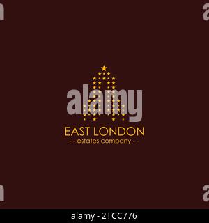 East London Real Estate Logo. Town Logo Vector Stock Vector