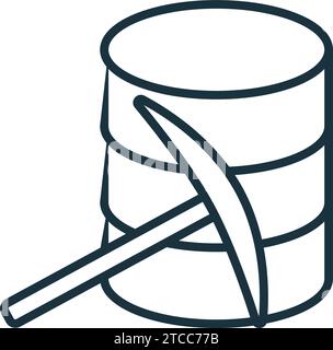 Data mining icon. Monochrome simple sign from data analytics collection. Data mining icon for logo, templates, web design and infographics. Stock Vector