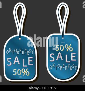 Beautiful color illustration on theme of celebrating annual Oktoberfest holiday Stock Vector