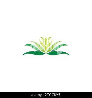 Aloe Vera Logo Design Template. Aloevera Icon Stock Vector