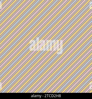 Diagonal stripes pattern. Seamless background of thick and thin lines Stock Vector