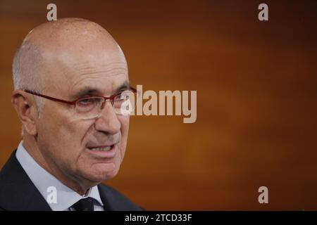 Madrid, 11/03/2015. Press conference by Josep Antoni Duran i Lleida in La Moncloa, after the meeting with Mariano Rajoy. Photo: Jaime García ARCHDC. Credit: Album / Archivo ABC / Jaime García Stock Photo