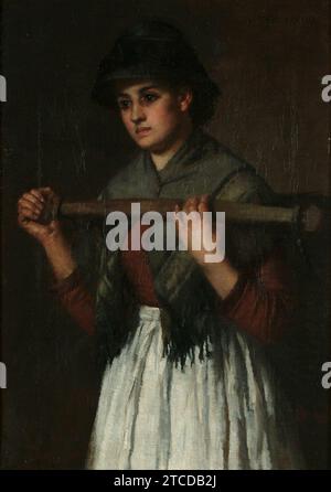 William Bankes Fortescue The milk maid. Stock Photo