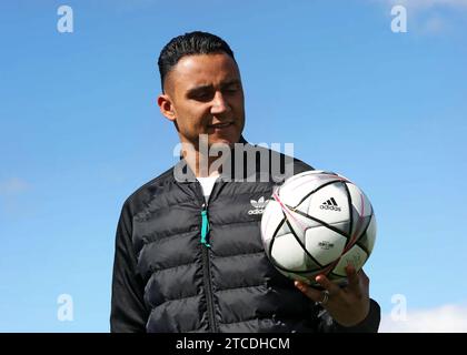 Valdebebas (Madrid), 03/06/2016. Interview with Real Madrid goalkeeper Keylor Navas, at the Ciudad Deportiva. Photo: Rafa Albarrán ARCHDC. Credit: Album / Archivo ABC / Rafa Albarrán Stock Photo