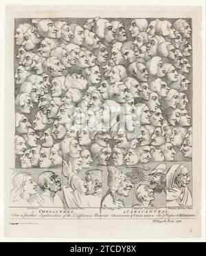 William Hogarth - Characters Caricaturas Stock Photo