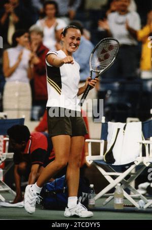 Swiss tennis player Martina Hingis, US Open 1999 Stock Photo