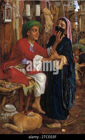 William Holman Hunt - The Lantern Maker's Courtship, A Street Scene in Cairo Stock Photo