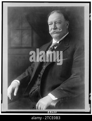 William Howard Taft, half-length portrait, seated, facing left Stock Photo