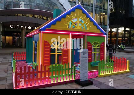 General views of the Mathis Richet art installation Happy House outside ...