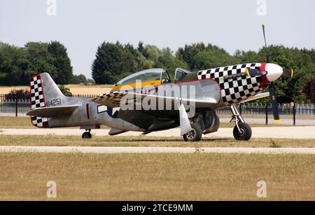 A North American TF-51D Mustang at Sywell England Stock Photo