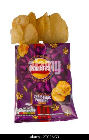 Walkers Christmas Pudding Flavoured Multipack Crisps Christmas Pudding ...