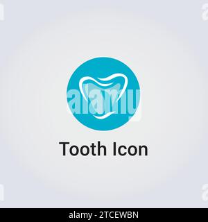 Tooth Icon Dental Care Medical Care Health Dentist Business Logo Design Various Shapes Graphic Modern Elements Stock Vector