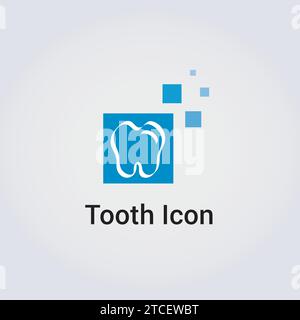 Tooth Icon Dental Care Medical Care Health Dentist Business Logo Design Various Shapes Graphic Modern Elements Stock Vector