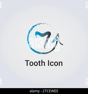 Tooth Icon Dental Care Medical Care Health Dentist Business Logo Design Various Shapes Graphic Modern Elements Stock Vector