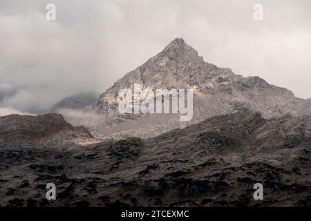 Schönfeldspitze mountain at Steinernes Meer, mountain landscape in Bavaria, Germany Stock Photo