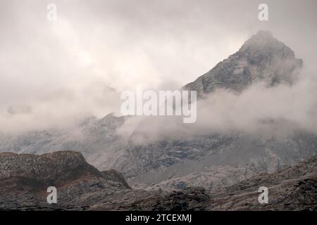 Schönfeldspitze mountain at Steinernes Meer, mountain landscape in Bavaria, Germany Stock Photo