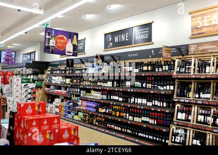 aldi supermarket branch interior,kings road,herne bay,kent,uk december 2023 Stock Photo