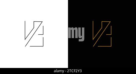 modern and unique letter NA initials logo design Stock Vector