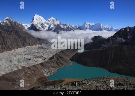 Scenic Gokyo Valley, Nepal. Stock Photo