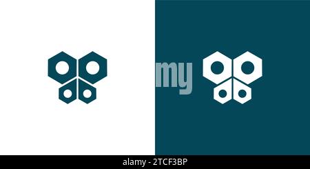 Unique and modern The butterfly logo design Stock Vector