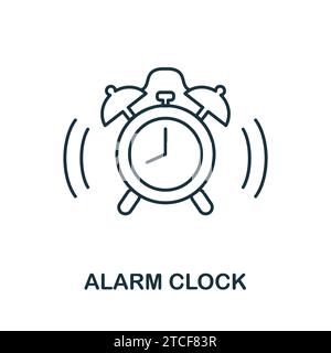 Alarm Clock icon. Simple element from well sleep collection. Creative Alarm Clock icon for web design, templates, infographics and more Stock Vector