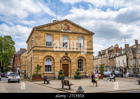 Woodstock Town Hall on Market Place in Woodstock, Oxfordshire, England, UK Stock Photo