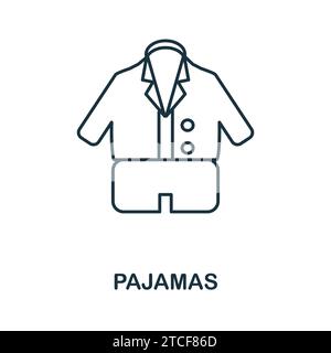 Pajamas icon. Simple element from well sleep collection. Creative Pajamas icon for web design, templates, infographics and more Stock Vector