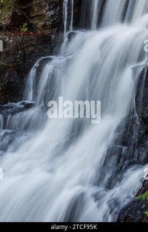 Cleddon Shoots or Waterfall, Wye Valley AONB, Monmouthshire, Wales Stock Photo