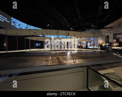 Wright Brothers exhibition at the Smithsonian Air and Space Museum in Washington DC Stock Photo