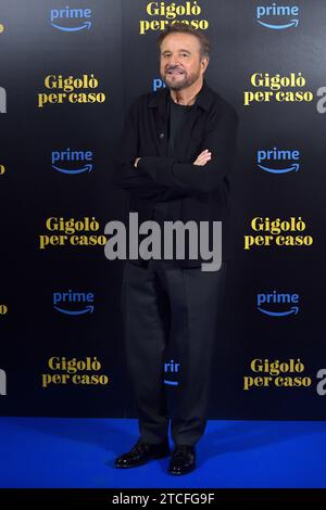 Rome, Italy. 12th Dec, 2023. ROME, ITALY - DECEMBER 12: Christian De Sica attends a photocall for the movie 'Gigolò Per Caso' at Cinema Quattro Fontane on December 12, 2023 in Rome, Italy. Credit: dpa/Alamy Live News Stock Photo