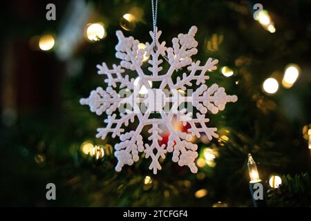 Christmas Snowflake Ornament Stock Photo