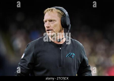 New Orleans, Louisiana, USA. 12th Dec, 2023. Carolina Panthers interim head coach Chris Tabor on the sidelines as his team plays against the New Orleans Saints in an NFL regular season game in New Orleans, Louisiana USA on December 10, 2023. The Saints beat the Panthers 28-6. (Credit Image: © Dan Anderson/ZUMA Press Wire) EDITORIAL USAGE ONLY! Not for Commercial USAGE! Stock Photo