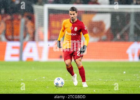 Copenhagen, Denmark. 12th Dec, 2023. Sergio Oliveira (27) of Galatasaray seen during the UEFA Champions League match between FC Copenhagen and Galatasaray at Parken in Copenhagen. (Photo Credit: Gonzales Photo/Alamy Live News Stock Photo