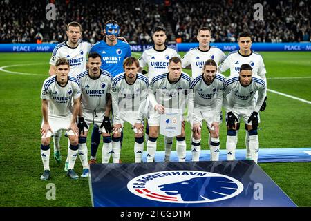 Copenhagen, Denmark. 12th Dec, 2023. The starting-11 of FC Copenhagen for the UEFA Champions League match between FC Copenhagen and Galatasaray at Parken in Copenhagen. (Photo Credit: Gonzales Photo/Alamy Live News Stock Photo